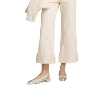 Veronica Beard Cream Cropped Pants